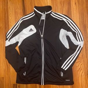 Black Adidas Zip-Up Jacket